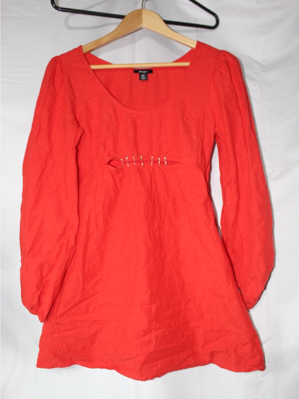 Nasty Gal Vibrant Red Scoop Neck Dress